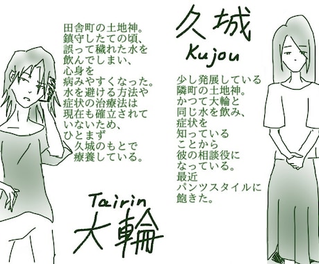 少しドライなアンニュイ人物イラストを制作します 目がチカチカするのを避けたい方に。 イメージ2