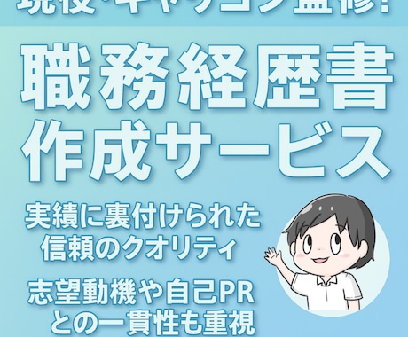職務経歴書を作成します 転職活動をブーストさせる❗️ヒアリング項目に回答するのみ イメージ1