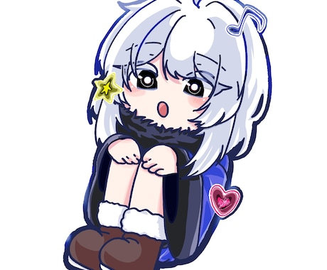 商用、アイコン使用可能のかわいいミニキャラかきます かわいいミニキャラかきます！！！！描かせてください！！！！ イメージ1