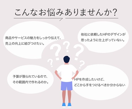 高品質なHPを親切・丁寧に制作いたします 分かりやすいデザインのHPを高品質でお届け！ イメージ2