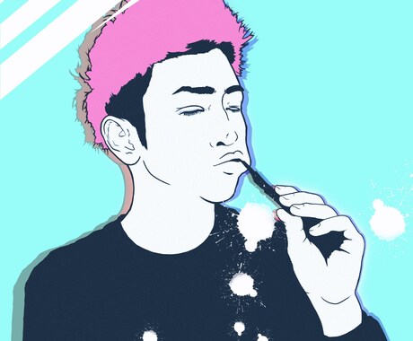 写真をシンプルな人物イラストにします イメージ1