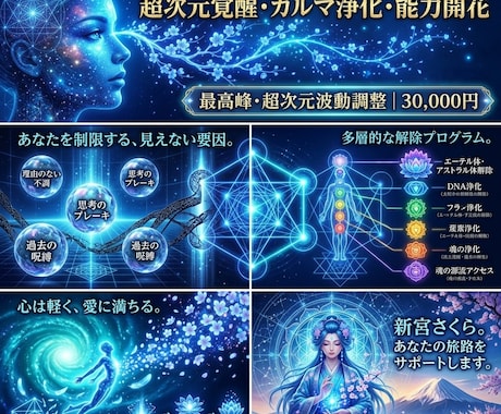 不必要な全インプラントを完全解除・魂の覚醒致します 魂の覚醒・カルマ浄化・高次元波動調整・能力開花 イメージ1