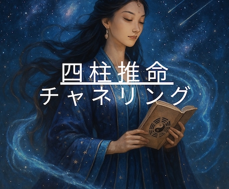 チャネリング四柱推命鑑定書作成します 「宇宙エネルギー四柱推命」で詠む宇宙時間に刻まれたレター イメージ1