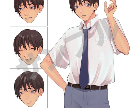 TRPG用の立ち絵(表情差分有りも可)を制作します イメージ1
