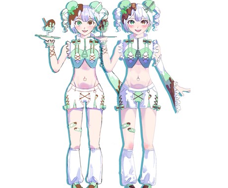 商用可能！IRIAM等立ち絵描きます 二次・商用利用可能　あなたのキャラクターを動かしませんか？ イメージ2