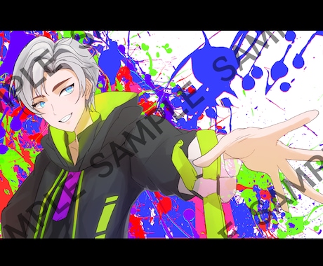 サムネや１枚絵にどうぞ！高品質イラストお描きします アニメ調の塗りで可愛く仕上げます！ イメージ2