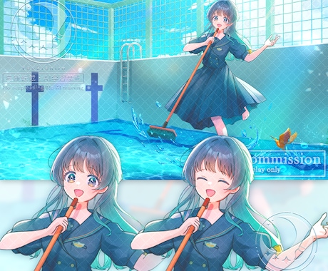 歌ってみたMV・一枚絵・グッズイラストを制作します イメージ1
