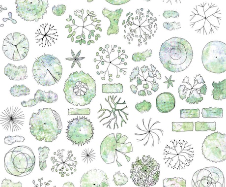 手描きでオリジナルの添景・素材制作します 手描きの添景素材を図面や資料に添え見栄えを格段に上げます！ イメージ2