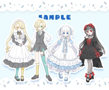 RPG・配信・動画用イラストを制作します クオリティー重視でかわいく魅力的に描きます！ イメージ2