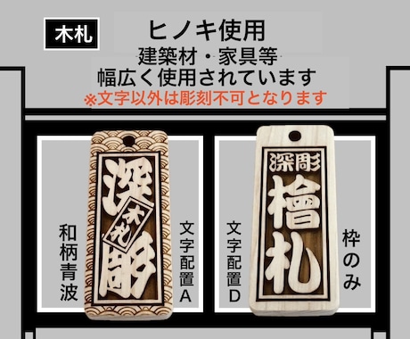 木札❗️人気のスタンダードタイプ　お名前入ります お祭りシーズン近いです！今年は新しい札で参加してみませんか イメージ2