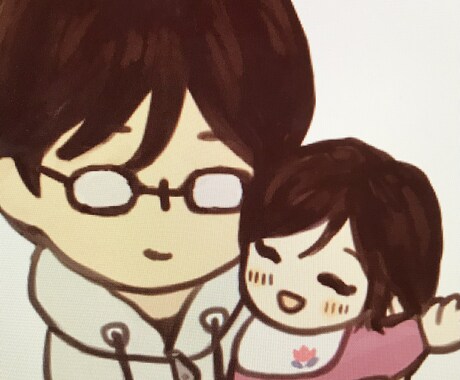 大切なかたのイラスト描きます パートナーとやご家族をあたたかなイラストに イメージ2