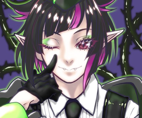アニメ風アイコンや歌ってみた等のサムネを描きます 依頼者様が満足できるイラストを仕上げます！ イメージ1