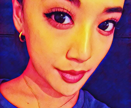 写真をリアルにポップな色に変えて描かせて頂きます 普通の写真で満足ですか?色彩を変えもっと綺麗に鮮やかな顔を! イメージ2