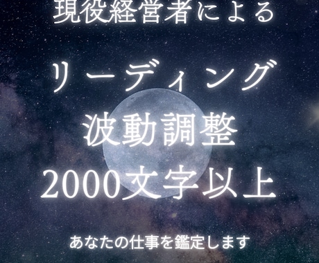 現役経営者/霊視による鑑定で仕事を成功に導きます 【最低2000文字以上】仕事に関する人間関係、働き方の悩み イメージ2