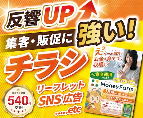 反響重視！高品質なチラシ・フライヤー作成します イメージ1