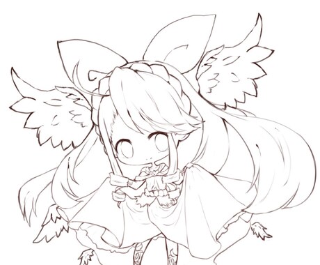 ちょっとうふふで可愛い娘など描きます アイコンや待受などが欲しいあなたへオススメ!!! イメージ2