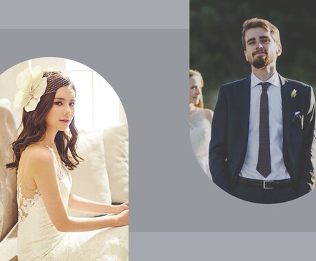 オシャレな結婚式のOPムービーを制作します 曲線のあるシンプルなデザインの結婚式オープニングムービー イメージ2
