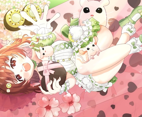 Vtuberの方等、背景付きのイラスト描きます あなたのイメージした以上のイラストを描きます！ イメージ1