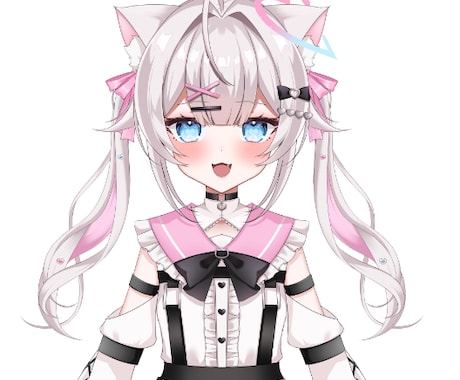 可愛いVTuberの立ち絵を制作いたします 可愛い女の子のLive2D用パーツ分け立ち絵 イメージ1