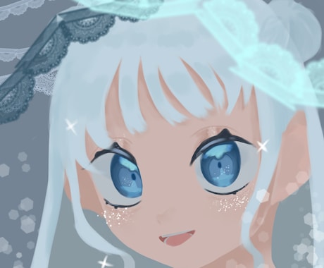 ふわふわした可愛らしい雰囲気のアイコン描きます ✤3枚目のイラストで依頼の場合出来上がり速度が少し早まります イメージ1