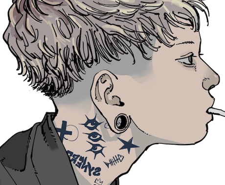 イラスト描きます 人物画メインですがタトゥーデザインなどもこちらからどうぞ イメージ2