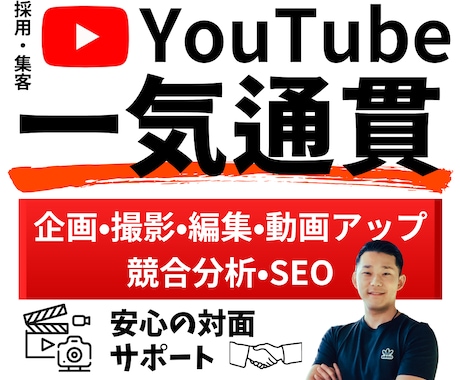 YouTube企画・撮影・編集・運用サポートします あなたの想いを横動画屋さんがリアルに届けます イメージ1