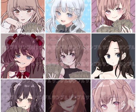 最短即日納品！アイコン・イラストお描きします かわいい女の子を描くのが得意です！ イメージ2