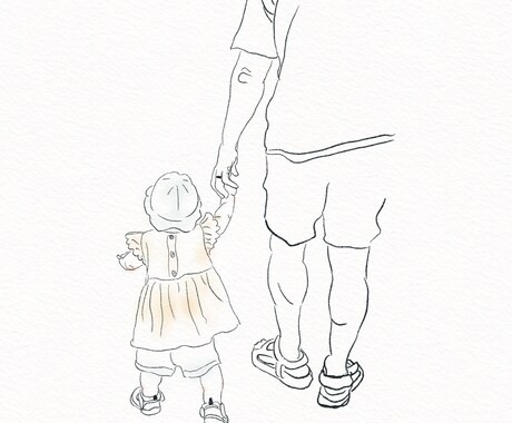 シンプルかわいい子どものイラスト描きます インスタDP・プレゼントにも！ イメージ1