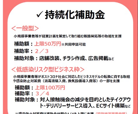 新しい事業をする予定の方は補助金の申請が出来ます 小規模事業者持続化補助金の申請 イメージ1