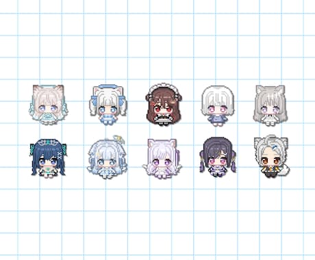 かわいいドット絵を制作します イメージ1