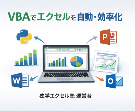 サイト運営者！マクロVBAで業務効率化します Excel業務を自動化し作業時間を大幅削減します！ イメージ1
