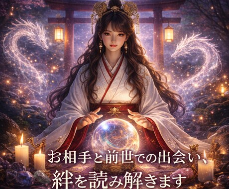 あなたと、お相手の前世を霊視☆解決策を翻訳します 出会いは必然♡前世で誓った深い絆を、霊感霊視で魂を翻訳します イメージ2