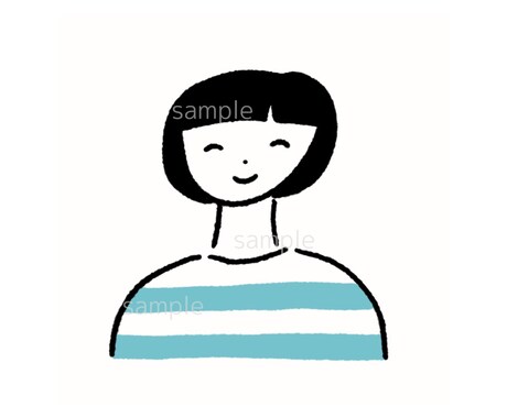ゆるっとやさしいシンプルな似顔絵アイコン描きます 書籍等で実績のある現役イラストレーターが制作します イメージ2