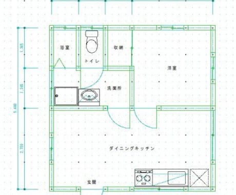間取り図作成、手書き図面をCADでトレースします 低予算で間取り図作成、トレースさせていただきます！ イメージ1