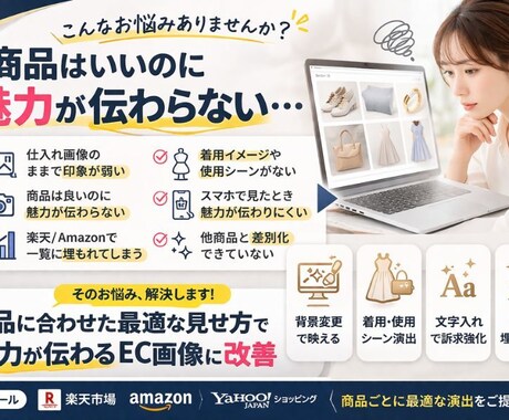 楽天Amazon向け商品画像改善します 商品ごとに最適な演出で魅力を伝えます イメージ2
