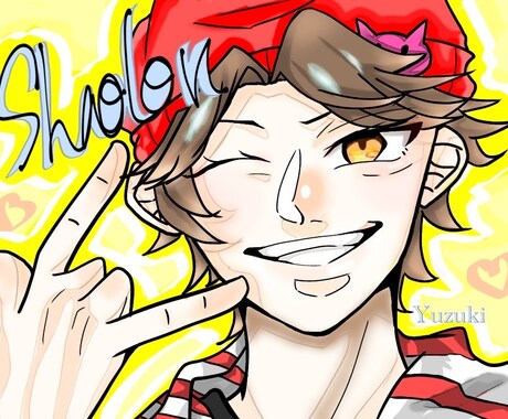 パキッとしたタッチで描きます アイコン用のイラストカキカキします イメージ1