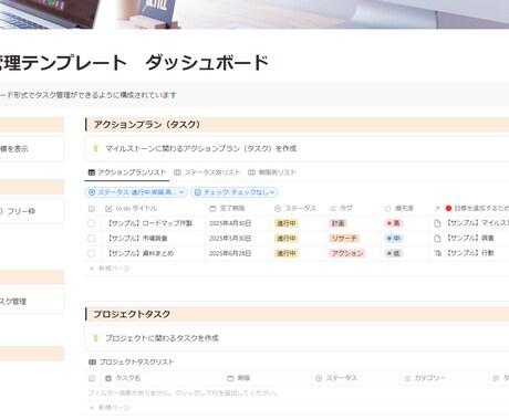 Notionページ作成します 目的に合わせたNotionページを構築します イメージ2