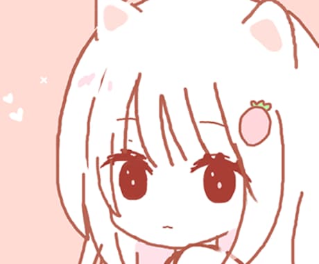 シンプルでふわふわかわいいアイコンを描きますます 動画にも使えるサイズのイラストです イメージ1