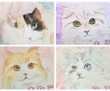 ペットの似顔絵お描きします 大切な思い出を形にしたい方へ(基本料金 一匹になります) イメージ2