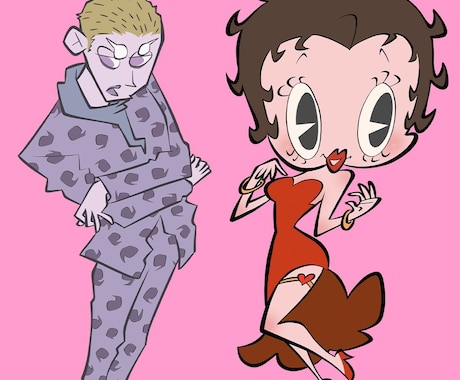 カートゥーンテイストイラスト（人物&動物）描きます 普通の大きさの人物キャラからちびキャラまで対応（似顔絵も可） イメージ2