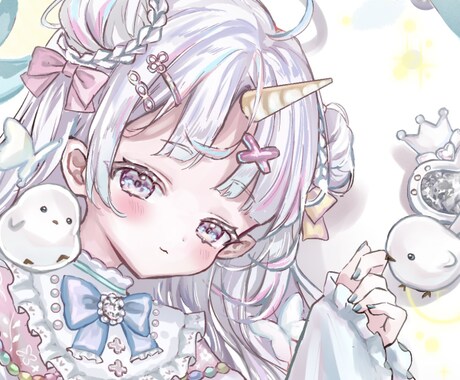 可愛いアイコンお描きします 可愛い女の子のアイコンを制作します！ イメージ1