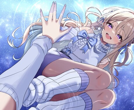 透明感ある女の子イラスト描きます ふんわり夢色、物語のワンシーンに イメージ1