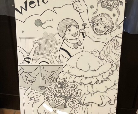 ウエルカムボードイラストを作成します あなただけのオリジナルウエルカムボードイラストを作成します イメージ2