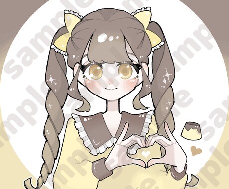 かわいい女の子のイラストを作成します SNSアイコン等にご使用いただけます イメージ2
