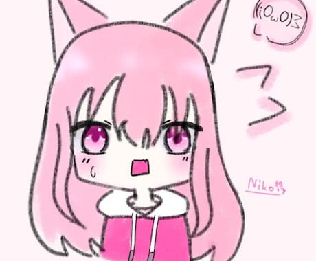 イラスト描きます ミニキャラ（上半身まで）色んな設定で描けます。 イメージ1