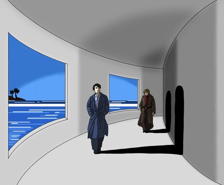 少し不気味なイラスト描きます liminal space風のイラストを描きます。 イメージ2