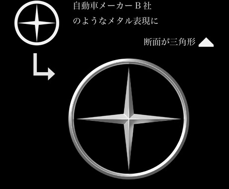 元画像からメタリックな立体画像、ロゴをお作りします 車のエンブレムのような上品で高品質なメタル画像を作ります。 イメージ2