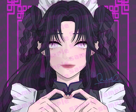 各SNSで使用出来るアイコン作成します 繊細で華やかな目を引くアイコンが欲しい方へ！ イメージ2