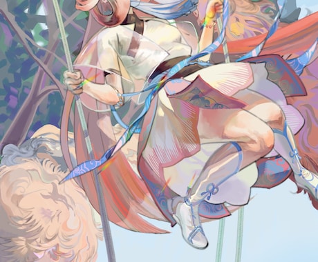 コミックイラスト作成ます アニメ風のキャラクターイラスト イメージ1