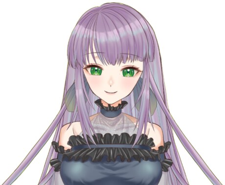 バストアップイラスト描きます 最短3日～5日でお届けいたします イメージ1